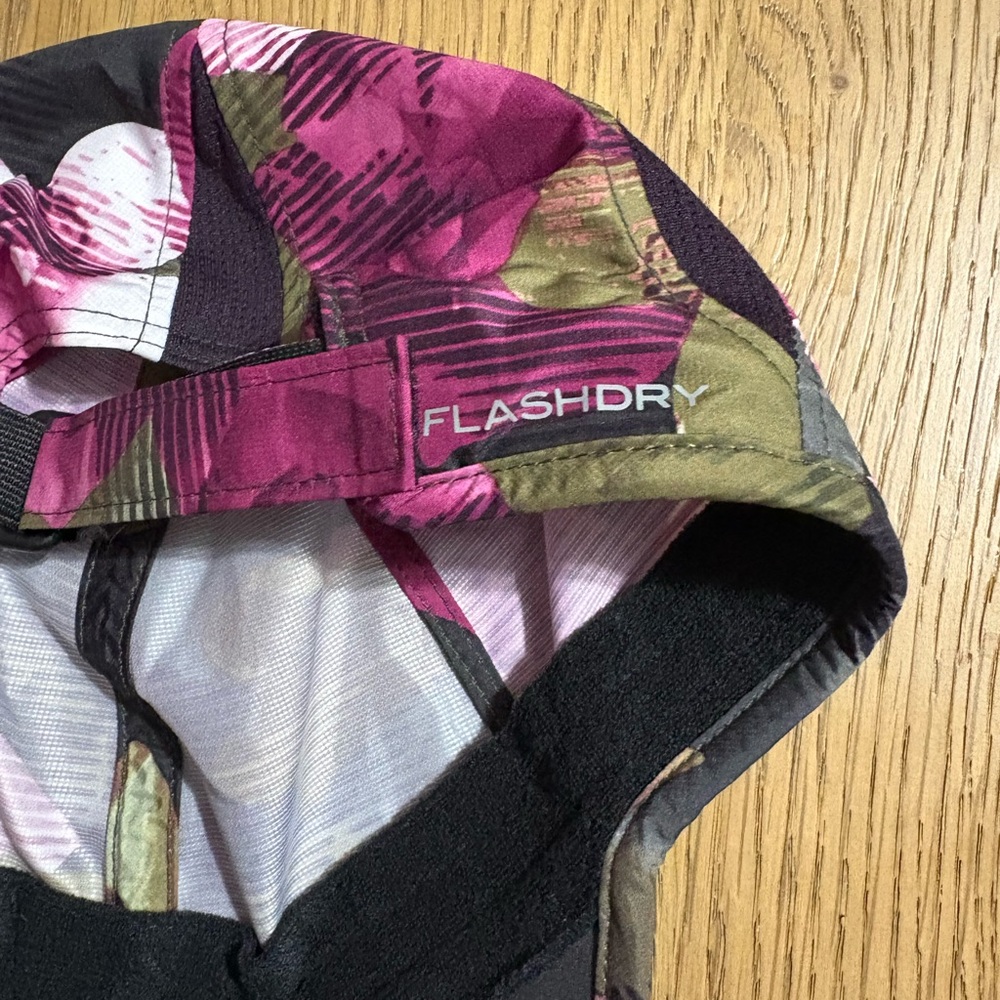 The North Face Pink Camo Baseball Cap with Olive Accents - Picture 4 of 7